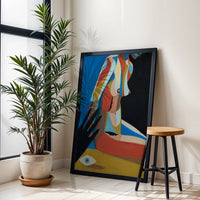 Expressive Nude Painting Wall Décor Print – Contemporary Simple Figure Print