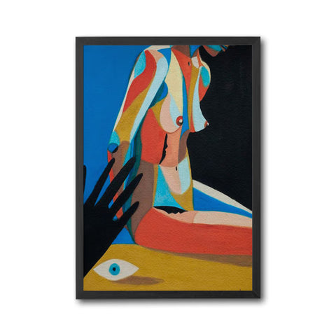 Expressive Nude Painting Wall Décor Print – Contemporary Simple Figure Print