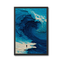 Non-Figurative Ocean Wave Home Wall Print – Minimal Coastal Ocean Wave Poster