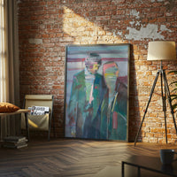 Non-Figurative Portrait Painting Wall Print Poster Print