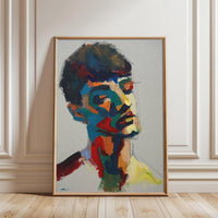 Expressive Portrait Painting Wall Print Wall Poster Print