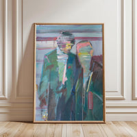 Non-Figurative Portrait Painting Wall Print Poster Print