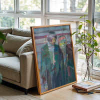 Non-Figurative Portrait Painting Wall Print Poster Print
