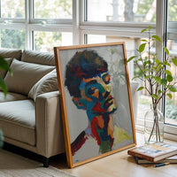 Expressive Portrait Painting Wall Print Wall Poster Print