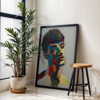 Expressive Portrait Painting Wall Print Wall Poster Print