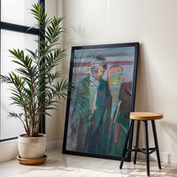 Non-Figurative Portrait Painting Wall Print Poster Print