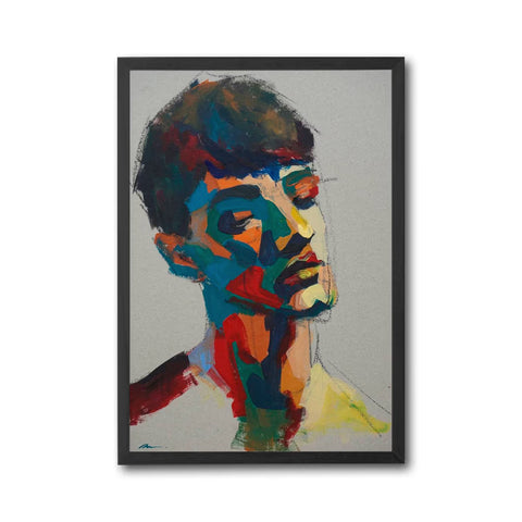 Expressive Portrait Painting Wall Print Wall Poster Print