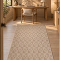 Abstract Scandinavian Jute Rug in a office