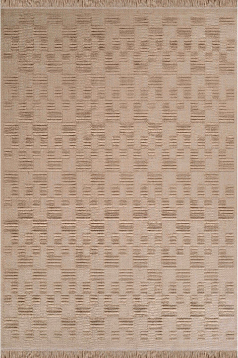 Abstract Scandinavian Jute Rug
