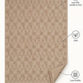 Abstract Scandinavian Jute Rug – features