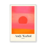 Abstract Sunset Pop Art Wall Art – Pink and Orange Typography Print