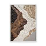 Abstract Wabi-Sabi Modern Wall Art – Textured Earth Tone Relief