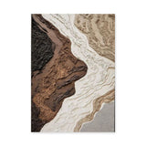 Abstract Wabi-Sabi Modern Wall Art – Textured Earth Tone Relief