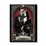 Addams Lovers Tarot Vintage Wall Art – Gothic Couple Card Print