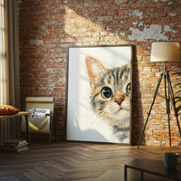 Aesthetic Cat Portrait Wall Décor Wall Poster Print