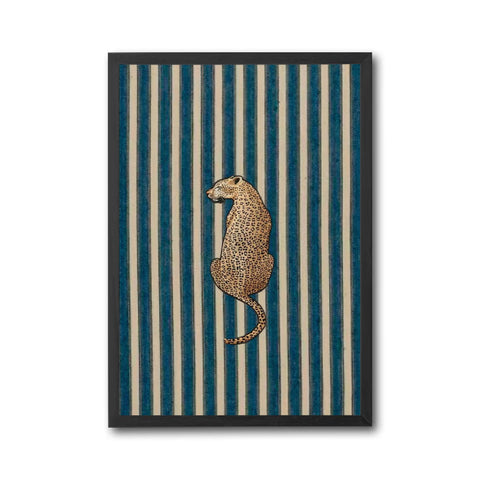 Aesthetic Leopard Illustration Wall Décor Poster