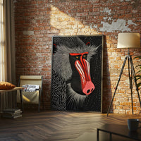 Aesthetic Mandrill Illustration Home Art Print