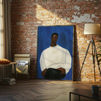 Aesthetic Portrait Wall Print – Sleek Minimal Man Portrait Décor Poster