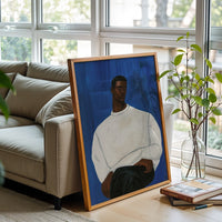 Aesthetic Portrait Wall Print – Sleek Minimal Man Portrait Décor Poster