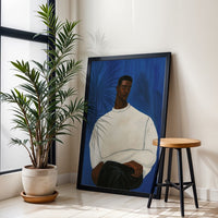 Aesthetic Portrait Wall Print – Sleek Minimal Man Portrait Décor Poster