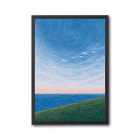 Aesthetic Seascape with Birds Wall Décor Poster Print