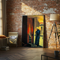 Aesthetic Woman in Hallway Décor Poster – Minimal Wall Print