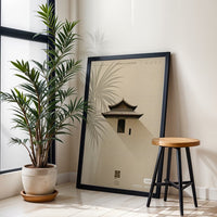 Aesthetics Harmony Quote Wall Print Poster – Minimal Asian Architecture Print