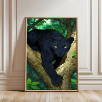 AFERA XV Black Panther Jungle Home Art Wall Poster