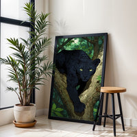 AFERA XV Black Panther Jungle Home Art Wall Poster