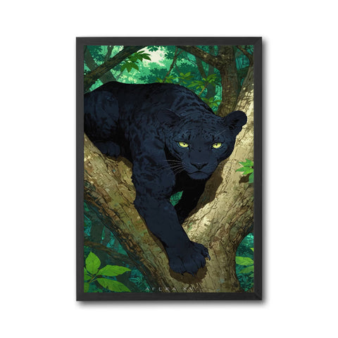 AFERA XV Black Panther Jungle Home Art Wall Poster