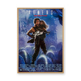 Aliens Movie Poster Retro Wall Art – Ripley and Newt Sci Fi Print