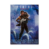 Aliens Movie Poster Retro Wall Art – Ripley and Newt Sci Fi Print