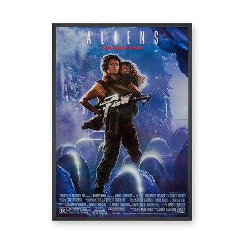 Aliens Movie Poster Retro Wall Art – Ripley and Newt Sci Fi Print