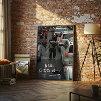 ALL Good Urban Flower Vendor Aesthetic Wall Print