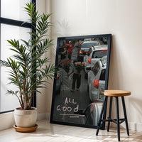 ALL Good Urban Flower Vendor Aesthetic Wall Print