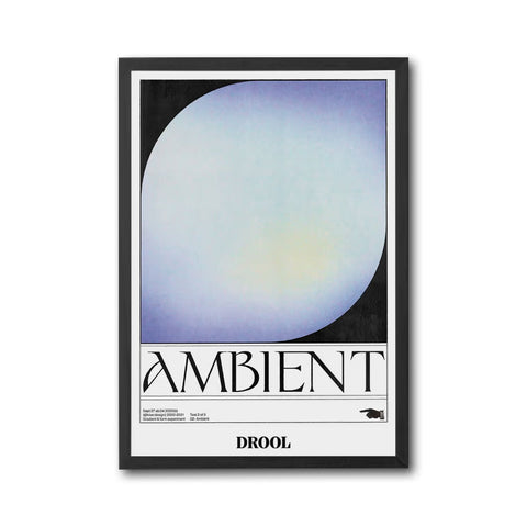 AMBIENT Gradient Décor Poster – Simple Pastel Gradient Wall Décor, Expressive Aura Decor