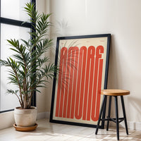 AMORE Simple Quote Wall Print – Contemporary Love Typography Print