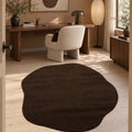 Amorphous Modern Shag Area Rug in a office