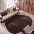 Amorphous Modern Shag Area Rug in a living room