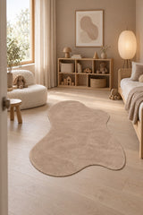 Amorphous Puffy Modern Irregular Area Rug in a nursery