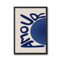 AMOUR Non-Figurative Text Minimal Home Art Wall Poster