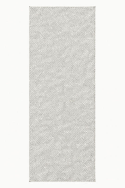Anatolian Geometric Runner Rug – Light Beige