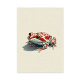 Animals Modern Minimalist Wall Art – Red Spotted Frog Illustration