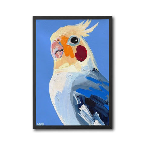 ANYA Cockatiel Pop Art Décor Poster, Colorful Bird Wall Décor