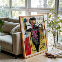 AOPKHESKS Non-Figurative Pop Art Figure Décor Poster, Minimal Abstract Figure Home Wall Print