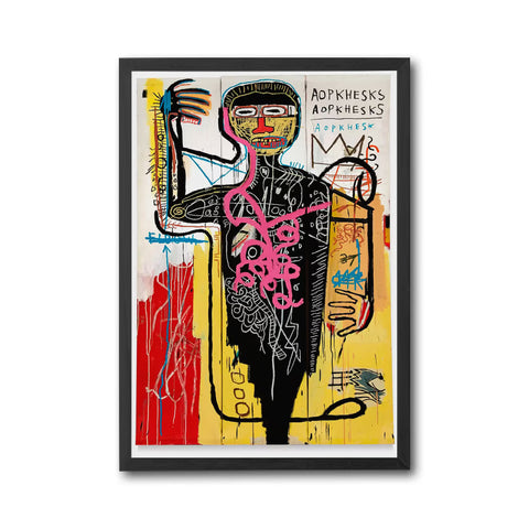 AOPKHESKS Non-Figurative Pop Art Figure Décor Poster, Minimal Abstract Figure Home Wall Print