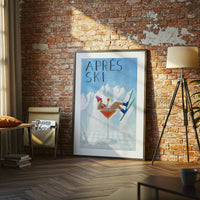 APRÉS SKI Quote Wall Décor Poster – Aesthetic Winter Mountain Print