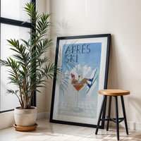 APRÉS SKI Quote Wall Décor Poster – Aesthetic Winter Mountain Print