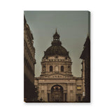 Architecture Vintage Wall Art – Sepia Budapest Basilica Photograph