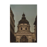 Architecture Vintage Wall Art – Sepia Budapest Basilica Photograph